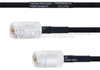 N Female to N Female MIL-DTL-17 Cable M17/84-RG223 Coax in 18 Inch -- FMHR0039-18 -Image