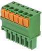 Pluggable Terminal Blocks 3.5MM R/HAND 6 POS STR SPRING PLG -- 792-1986692-6 - Image