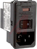 Module, Power Entry, Snap-in, Dbl ThrowSingle Pole, Single Fuse, Gen. Purpose - 70185608 - Allied Electronics, Inc.