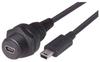 Waterproof USB Cable, Mini B 5 Female /Mini B 5 Male, 0.5m - MUS2A00005-05M - MilesTek Corporation