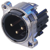 Neutrik NC3MBV 3-Pin Male XLR Receptacle Vertical PCB Mount -- NEUNC3MBV - Image
