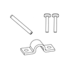 Powerpole® Pak 2-4 Position Hardware and Cable Clamp Philip Screws - 115g7-bk - Anderson Power Products