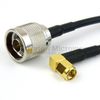 N Male to RA SMA Male Cable RG-58 Coax in 48 Inch and RoHS Compliant - FMC0104058LF-48 - Fairview Microwave Inc.