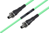 Temperature Conditioned SMA Female Bulkhead to SMA Female Bulkhead Low Loss Cable 12 Inch Length Using PE-P142LL Coax - PE3M0144-12 - Pasternack