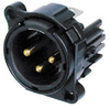 Neutrik B Series 3 Pin Male Recept Horizontal - NEUNC3MBHB - HAVE, Inc.