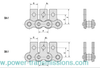 Short Pitch Conveyor Chain With Attachments - Image