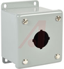 ENCLOSURE;PUSH BUTTON;(1) 30.5MM HOLE;4.5LX3.47WIN;STEEL;GRAY -- 70067015