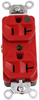 Mains Socket, Nema 5-20R, 20A, 125Vac, Red; Connector Type Hubbell Wiring Devices - 35B859 - Newark, An Avnet Company