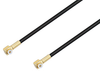 Snap-On MMBX Plug Right Angle to Snap-On MMBX Plug Right Angle Cable 8 Inch Length Using RG174 Coax - PE3C4033-8 - Pasternack