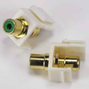 RCA Green F/F Keystone Module Plate -- 1018-SF-17G - Image