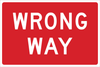Brady B-959 Aluminum Rectangle Red Stop Signs, Traffic Control Signs & Banners Sign - 24 in Width x 36 in Height - TEXT: WRONG WAY - 115280 - 754473-18452 - R. S. Hughes Company, Inc.