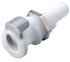 Quick-Disconnect Panel Mount Body, Straight-Through, 3/8