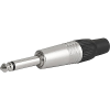 Plug, solder terminal, screened, 2-pole, Audio Plug/Sockets, 6.3 mm -- 4833.1200 - Image