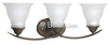 Three-Light Wall Bracket Light Fixture - P3192-20 - bulbs.com