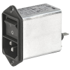 IEC Appliance Inlet C14 with Filter, Line Switch 2-pole -- KFB2 - Image