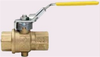 SERIES 511L BRASS MANUAL BALL VALVE, 1", 2 WAY, NORMALLY CLOSED WITH SAFETY EXHAUST -- 511L-200-1