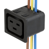 IEC Appliance Outlet J, Snap-in Mounting, Front Side, IDC Terminal -- 4710 - Image
