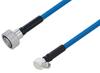 Plenum Snap-On 4.3-10 Male to SMA Male Right Angle Low PIM Cable 100 cm Length Using SPP-250-LLPL Coax Using Times Microwave Parts - PE3C6250-100CM - Pasternack