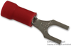 Terminal, Spade/fork, #10, Crimp, Red; Product Range Abb Thomas & Betts - 65F712 - Newark, An Avnet Company