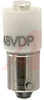 Lamp;T3-1/4 BAYONET BASE SINGLE LED, PURE WHITE, 48V DUAL POLARITY - 70015453 - Allied Electronics, Inc.