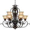 6029-9 EB Mid. Chandeliers-Glass Up - 781904 - Capital Lighting, Inc.