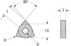 Negative Trigon Insert -- WNGA-331 - Image