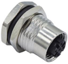 M12 Sensor Conn, Female, 4Pos, Panel Rohs Compliant Norcomp - 72AH9916 - Newark, An Avnet Company