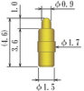 Single Ended Probe Pin - 8YJ-R0101-00 - JC Cherry, Inc.