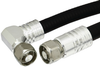 N Male to N Male Right Angle Cable 72 Inch Length Using 1/2 inch Helical Coax, RoHS - PE37970-72 - Pasternack