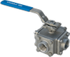 3-Way Full Port SS Ball Valve -- MS-3W Series - Image