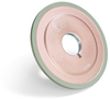 3M 644DJ Diamond 14V1 Tool & Cutter Grinding Wheel - Fine Grade - 120 Grit - 5 in Diameter - 1.002 in Center Hole - Thickness 0.315 in - 30558 -- 051141-30558 - Image