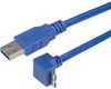 Usb Cable, 3.0 A-Micro B Plug, 1M, Blue; Connector A L-Com - 01AC6407 - Newark, An Avnet Company