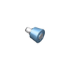 Spring Loaded Plunger, Press-in, Large Size, With hold-open feature, Steel, Blue Knob - 56-261-008 - Southco