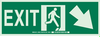 Glow-in-the-Dark Exit & Directional Sign - 90592 - Brady Corporation