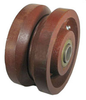 V Groove Ductile Steel Wheel -- VS6x3W-1T