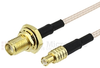 MCX Plug to SMA Female Bulkhead Cable RG-316 Coax - FMC0712315 - Fairview Microwave Inc.