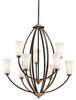 Large Chandeliers-Glass Shade - 341814 - Light Center (The)