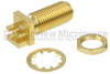 SMA Female Bulkhead PCB Connector .062 inch End Launch Solder Attachment - SC8442 - Fairview Microwave Inc.
