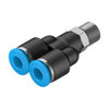 Pneumatics, Hydraulics - Fittings, Couplings, and Distributors - QSY-1/8-6 - Quarktwin Technology Ltd.