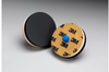3M Roloc 85287 Medium Black Roloc PSA Disc Pad - 2 in Diameter - External Thread Attachment - 051144-85287 - R. S. Hughes Company, Inc.