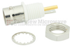 BNC Female (Jack) Bulkhead Isolated Ground Connector Solder Cup Terminal, .350 inch D Hole, Solder -- FMCN1353 - Image