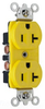 Duplex/Single Receptacle - CR6307 - Hubbell Wiring Device-Kellems