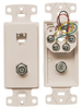 Datacommunication Face Plate with Jack - NS783I - Hubbell Incorporated