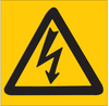 Brady B-302 Polyester Square Yellow Electrical Safety Sign - 3 in Width x 3 in Height - Laminated - 89152 - 754476-89152 - R. S. Hughes Company, Inc.
