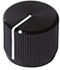 Round Knob With Line Indicator, 6.35Mm; Shaft Type Ehc (Electronic Hardware) - 73K0436 - Newark, An Avnet Company