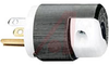 Electrical Plug; 15 A; 125 V; Black; 0.230 to 0.720 in.; Nylon; Brass; Brass - 70116454 - Allied Electronics, Inc.