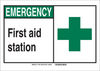 Brady Bradyglo B-347 Polyester / Polystyrene Rectangle Fire Safety Sign - 14 in Width x 10 in Height - Glow in the Dark - 119804 - 754473-69421 - R. S. Hughes Company, Inc.