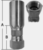 SHFHY SERIES STAINLESS STEEL SWIVEL FEMALE 45°SAE FLARE -- SHFHY-06-06FA - Image