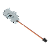 Rotary Push-to-Close Latch, Medium Size, Single Stage with Switch, Bottom Trigger, Integrated Cable Mounting Bracket , 1/4-20 Thread, Steel, Zinc Plate, Bright Chromate - R4-25-210-5103-10 - Southco