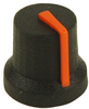 Soft Touch Knob, Rubber, Blk/org, 16.2Mm; Shaft Type Multicomp Pro - 02AH4554 - Newark, An Avnet Company